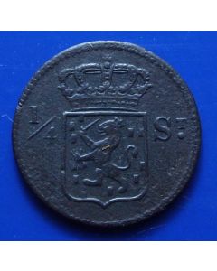 N. East Indies  1/4 Stuiver 1826skm#287 Scholten # 647