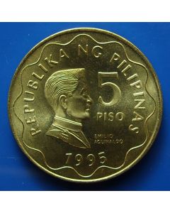 Philippines  5 Piso1995 km# 272  unc