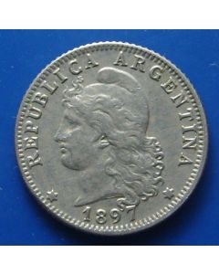 Argentina  20 Centavos1897km# 36  Schön# 39