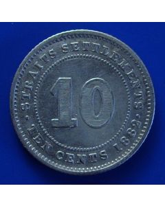 Straits Settlements  10 Cents1882 km# 11