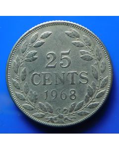 Liberia   25 Cents 1968 