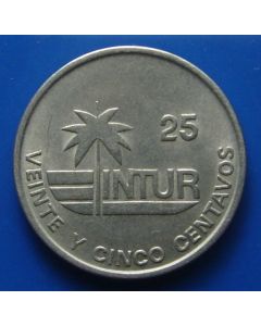 Carib.C. 25 Centavos1989