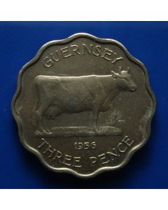 Guernsey  3 Pence1956 km# 17  