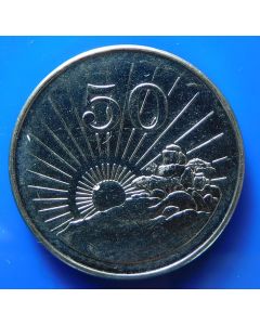 Zimbabwe 50 Cents2002km# 5A 