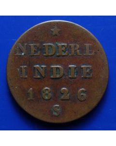 N. East Indies  ½ Stuiver1826skm#285 Scholten # 642