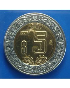 Mexico  5 Pesos km# 605 