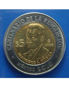  Mexico 	 5 Pesos	2008	 Francisco J. Mugica