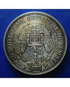Denmark 	 200 Kroner	1995	 Dark Finish, Wedding of Prince Joachim 
