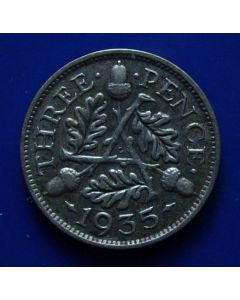 Great Britain  3 pence km# 831