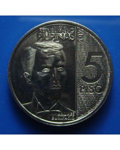 Philippines  5 Piso2017 km# 302 