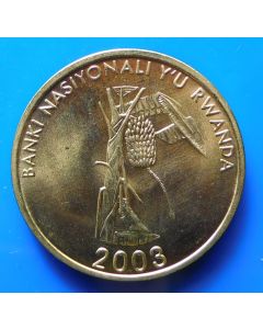 Rwanda 	 10 Francs	2003	  Banana tree - unc