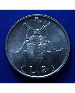 San Marino 	 2 Lire	1974	 Beetle
