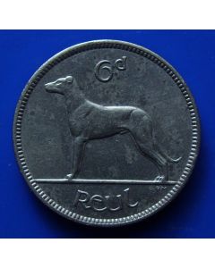 Ireland 6 Pence km# 5Irish Wolfhound