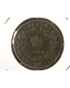 Newfoundland Cent1876hkm# 1