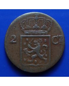 N. East Indies  2 Cents 1839Jkm#291 Scholten # 713