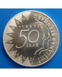Netherlands   50 Gulden 1987 km#209  
