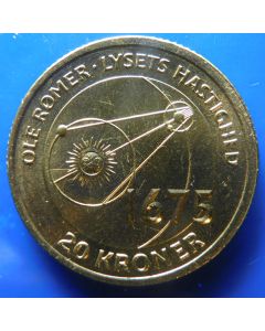 Denmark 	 20 Kroner	2013	Ole Rømer and The Speed of Light