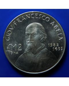 Malta 	 2 Pounds	1974	 - Abela - Silver - BU
