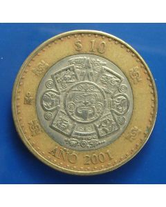 Mexico  10 Pesos2001 km# 636