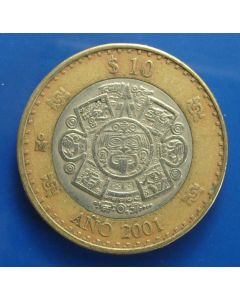 Mexico  10 Pesos2001 km# 636