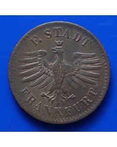 German States  Frankfurt am Main Heller 1844 km# 327