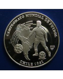 Carib.C.	 10 Pesos	2002	 - Soccer Chile 1962 - Silver / Proof