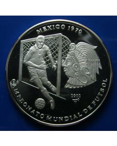 Carib.C.	 10 Pesos	2002	 - Soccer Mexico 1970 - Silver / Proof