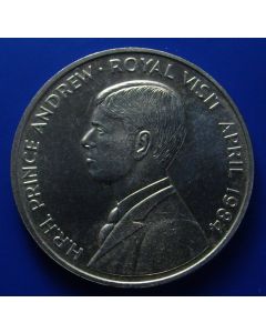 Ascension Island	50 Pence	1984	 - Royal visit of Prince Andrew