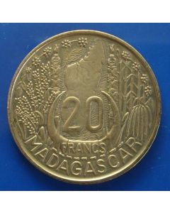 Madagascar  20 Francs1953km#  7 