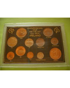 Ireland Complete Decimal issue and the last £.s.d. Issue