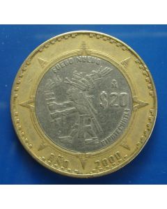 Mexico  20 Pesos2000 km# 637  