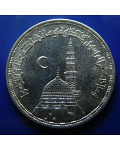 Egypt 	5 Pounds	1985		 - The Prophet,s Mosque - Silver-unc