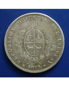 Uruguay  Peso1917 km# 23   Schön# 6