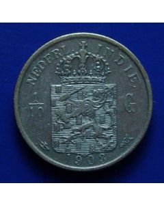 N. East Indies  1/10 Gulden1903km#309 Scholten # 832