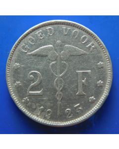 Belgium 	 2 Francs	1923	  Belgie   
