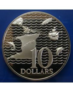 Trinidad & Tobago  10 Dollars1975 km# 24a 