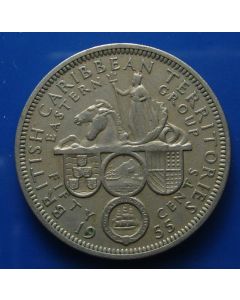 British Caribbean Territories 50 Cents1955km# 7   Schön# 7