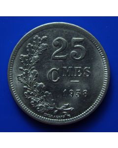 Luxembourg 	25 Centimes 	1938