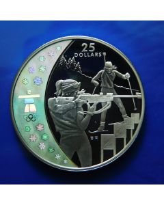 Canada 	 25 Dollars	2007	 Biathleon