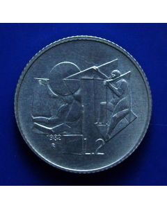 San Marino 	 2 Lire	1982	 Social Conquest