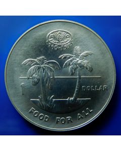 Solomon Islands 	 Dollar	1995	 F.A.O. – Silver