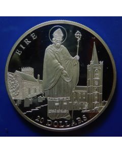 Liberia  20 Dollars 2001  Ireland - Silver / Proof