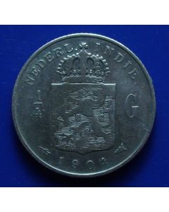 N. East Indies  1/4 Gulden1904km#310   Scholten # 805