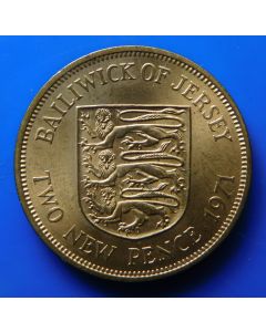 Jersey  2 New Pence1971 km# 31 