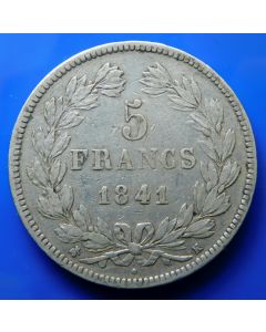 France  5 Francs 1841Kkm# 749.7