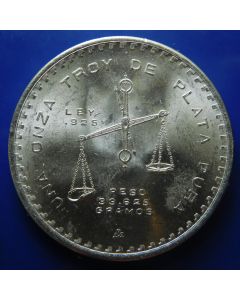  Mexico 	 Onza	1980	 Silver