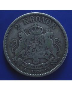 Sweden  2 Kronor1876 km# 742   