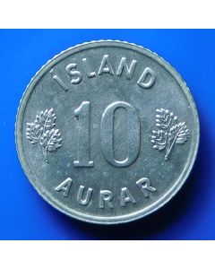 Iceland 10 Aurar1971km# 10a  Schön# 23