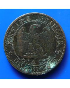 France  Centime 1862Akm# 795.1