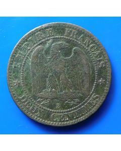 France  2 Centimes 1853Bkm# 776.2